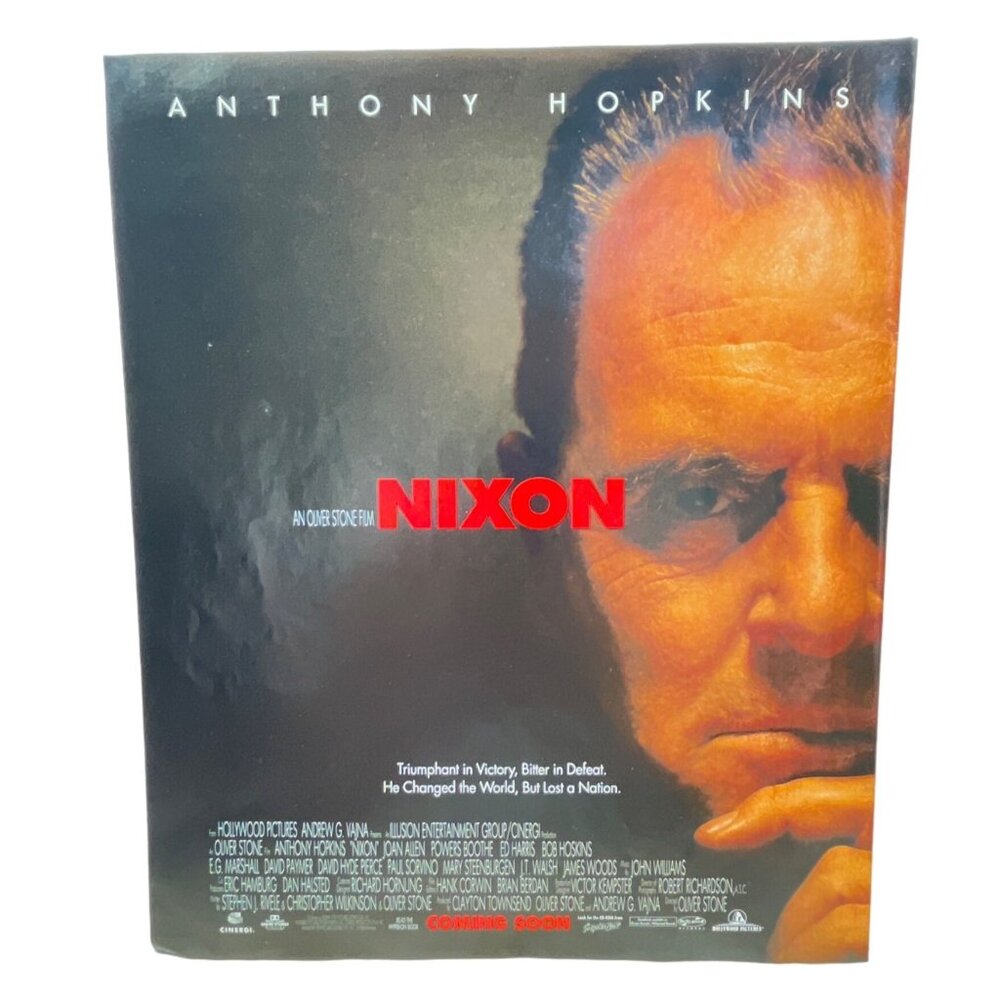 Nixon Movie Vintage Color Print Ad 1996 Anthony Hopkins Oliver Stone